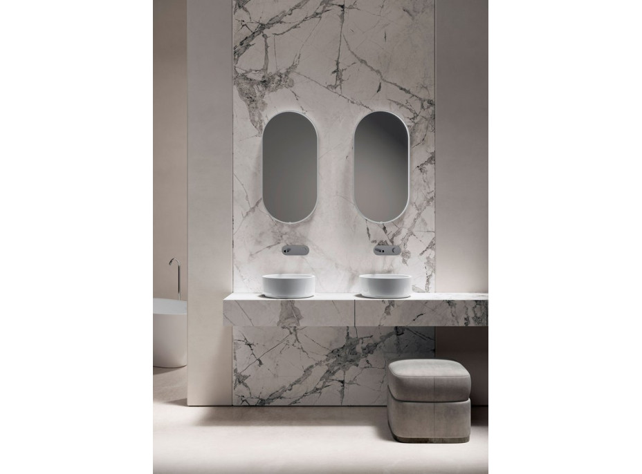 Kerasan OKE keramické umyvadlo na desku, Ø 30cm, bílá 554001