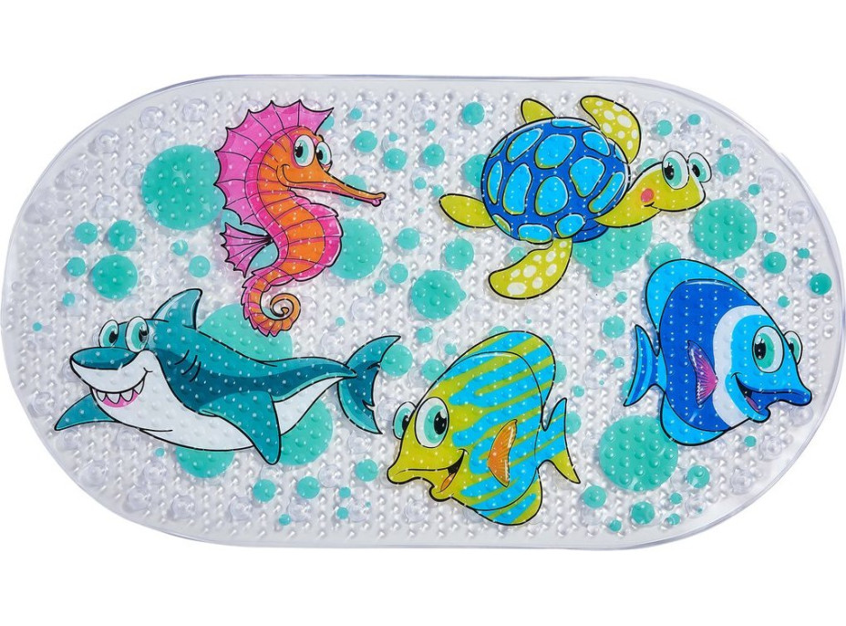 Aqualine SEA podložka do vany, 69x39cm, s protiskluzem, PVC, multi color 8532