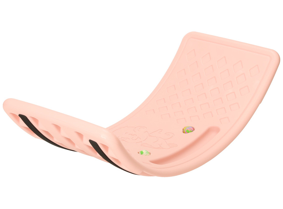 Balanční deska s reliéfem 83x28 cm - růžová