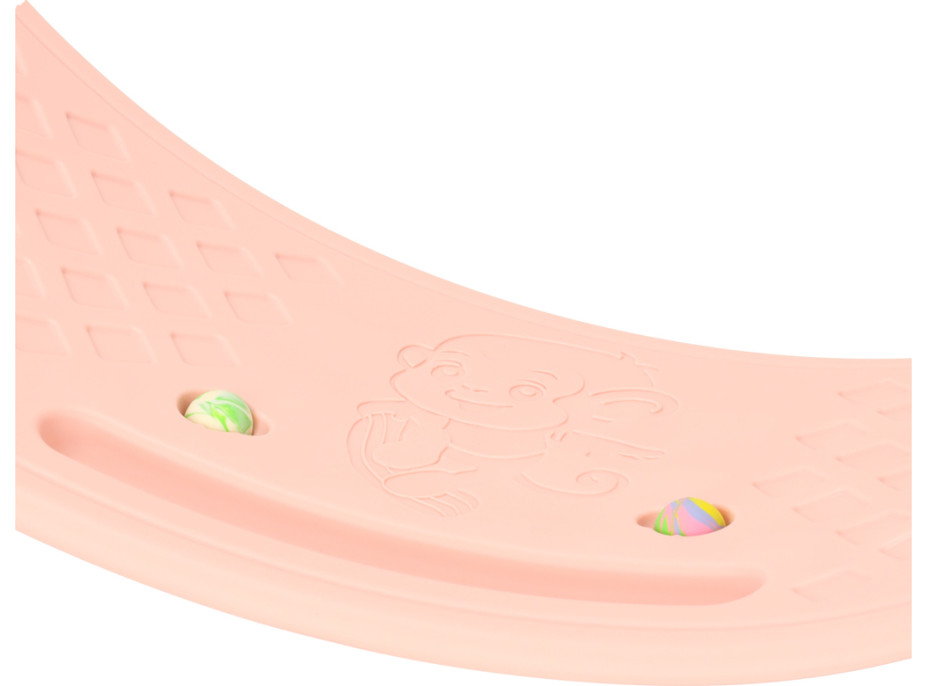 Balanční deska s reliéfem 83x28 cm - růžová