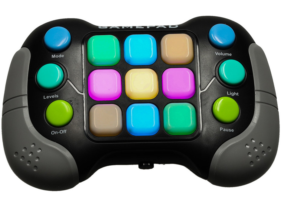 Elektronická arkádová antistresová světelná konzole - černá