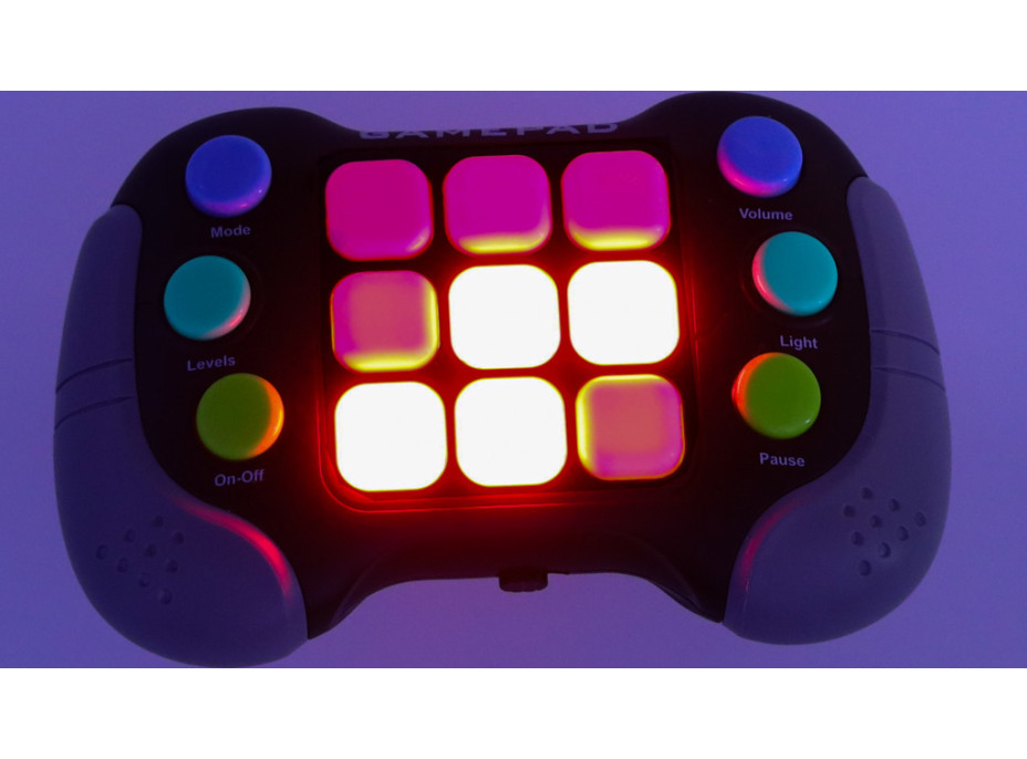 Elektronická arkádová antistresová světelná konzole - černá