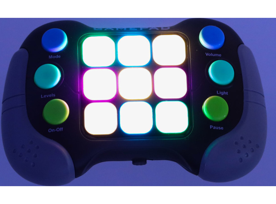 Elektronická arkádová antistresová světelná konzole - černá