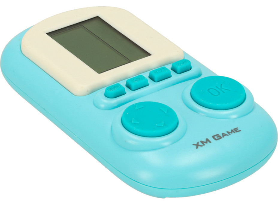 Přenosná elektronická arkádová herní konzole - modrá