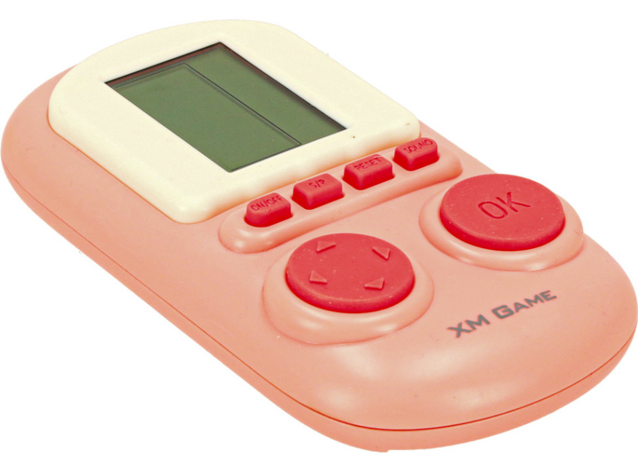 Přenosná elektronická arkádová herní konzole - růžová