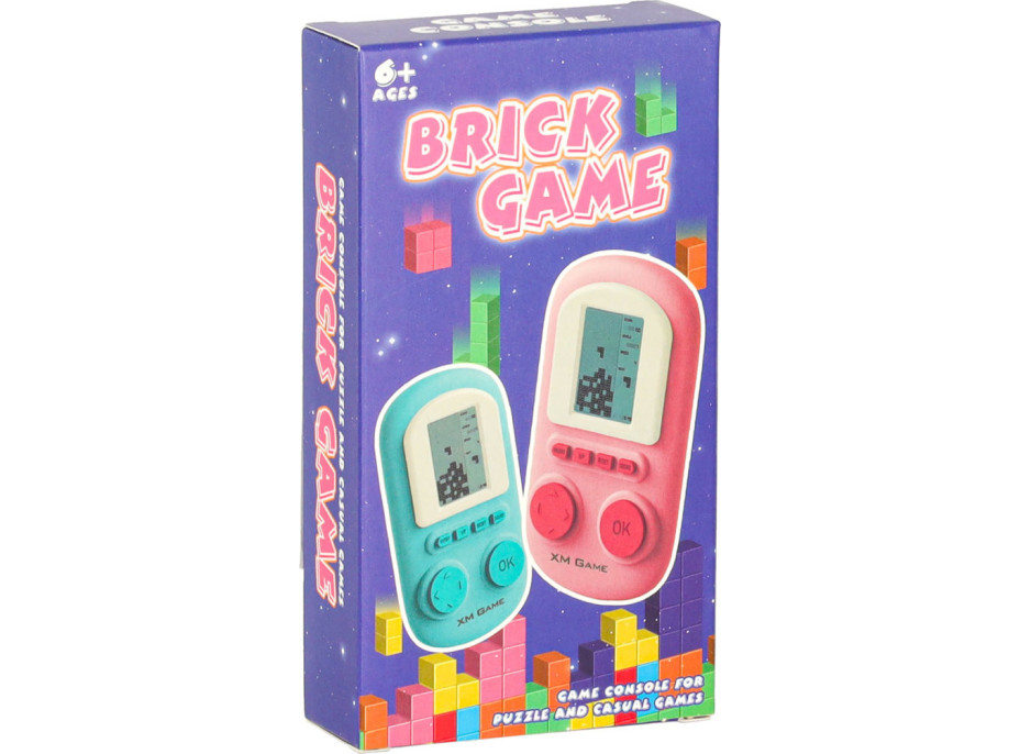 Přenosná elektronická arkádová herní konzole - růžová