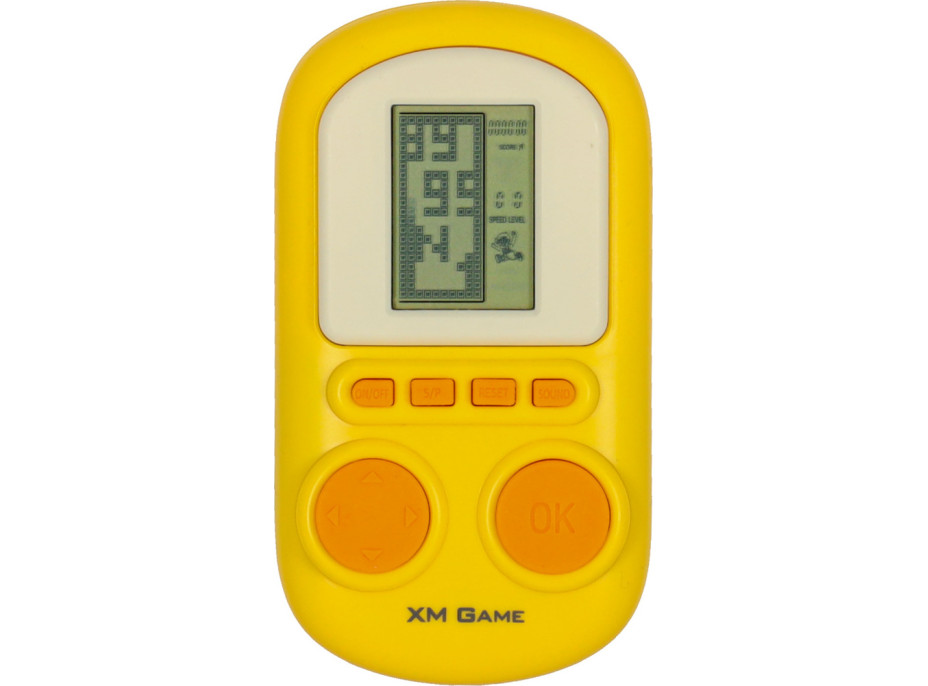 Přenosná elektronická arkádová herní konzole - žlutá