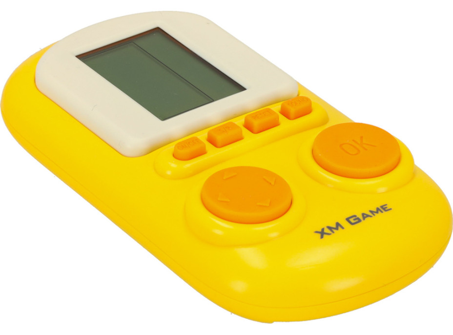 Přenosná elektronická arkádová herní konzole - žlutá