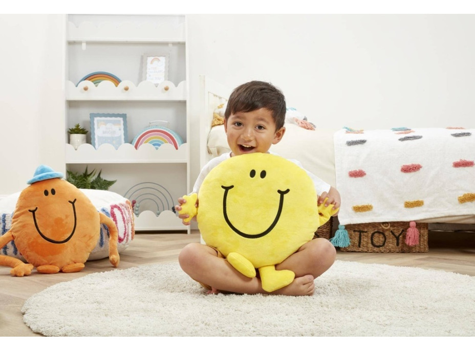 Rainbow Mr. Men Mr. Happy Velký polštář
