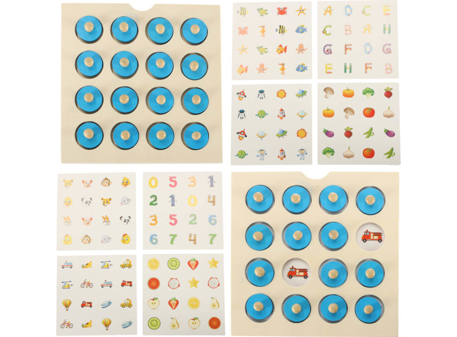 Montessori hra pexeso - 4 karty