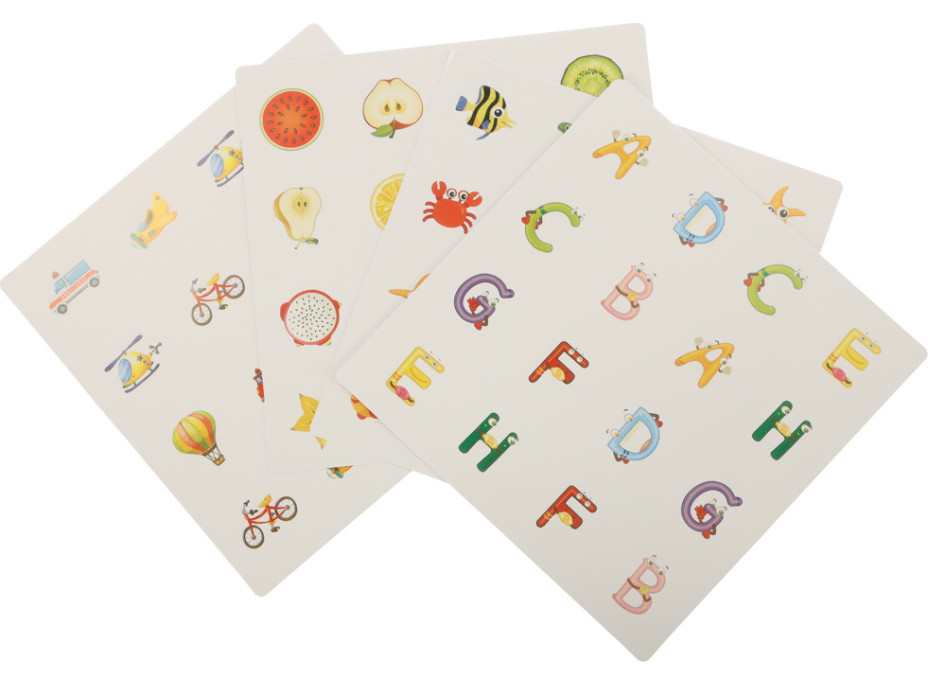 Montessori hra pexeso - 4 karty