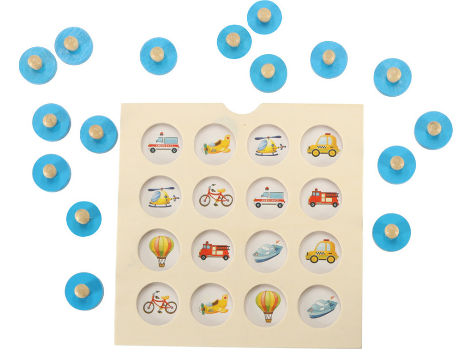 Montessori hra pexeso - 4 karty