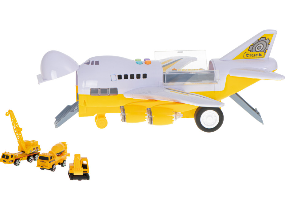 Letadlo Transportér + 6 stavebních vozidel