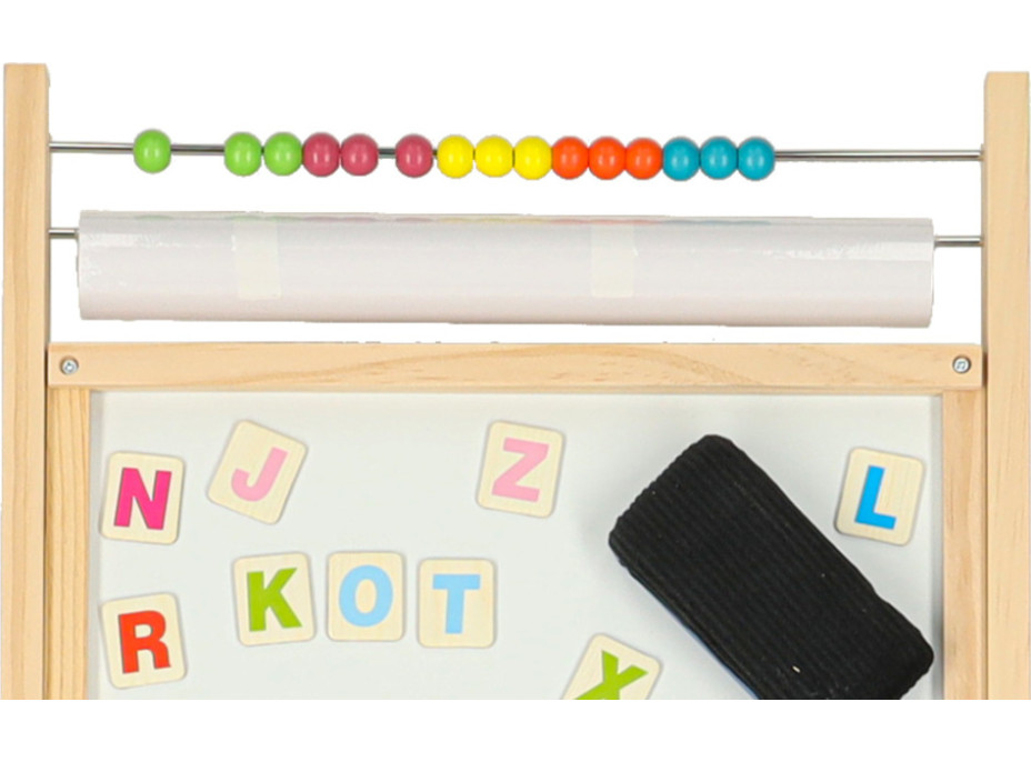 Oboustranná magnetická tabule s doplňky - 38x37x90 cm