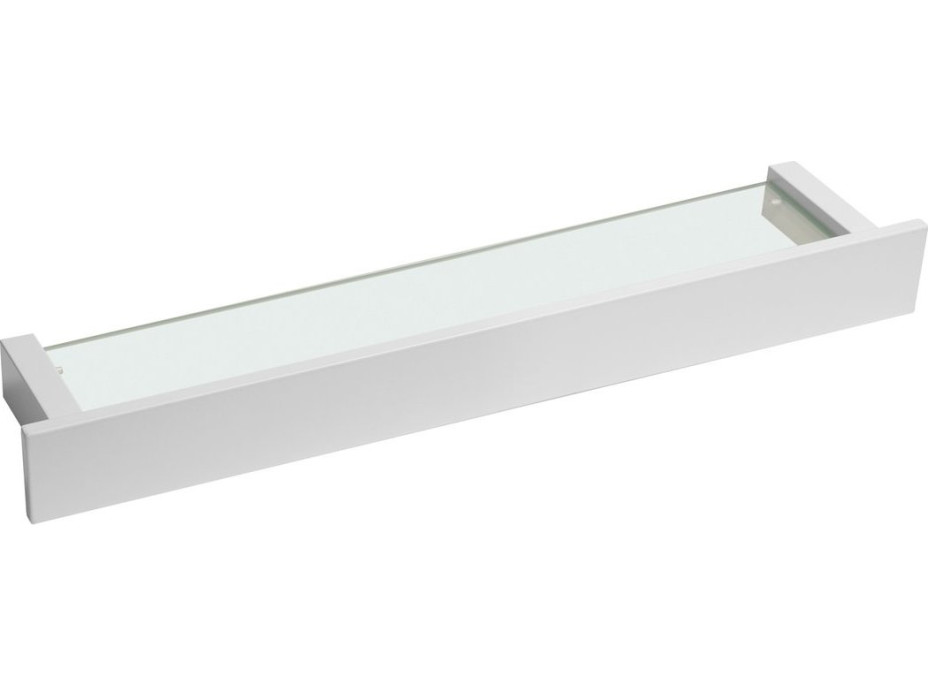 Sapho PATRON skleněná police 58cm, bílá PX582W