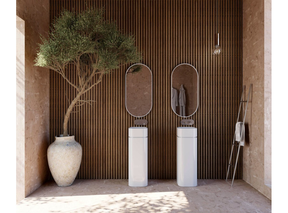 Kerasan HAKO keramický podstavec ke stěně pro umyvadlo 554301, bílá 557101