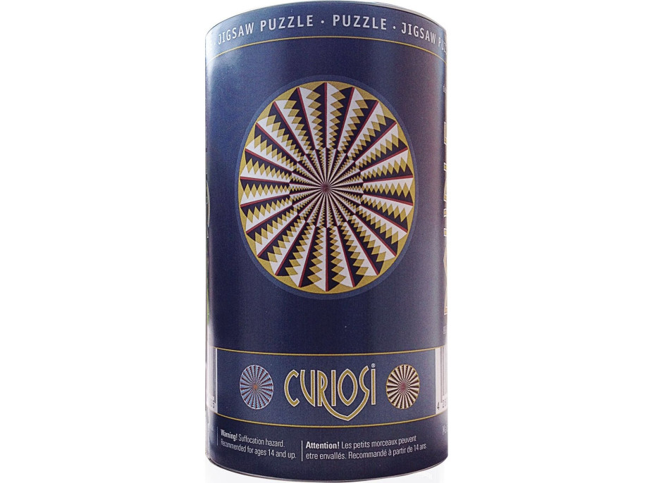 CURIOSI Oboustranné dřevěné puzzle Double: Kolotoč 88 dílků