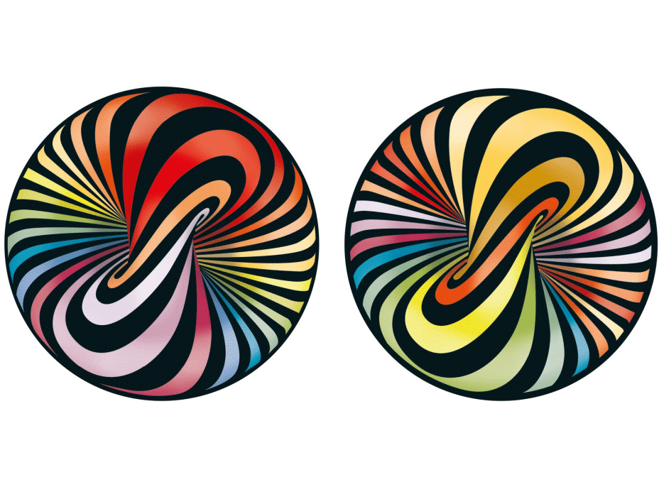 CURIOSI Oboustranné dřevěné puzzle Double: Lolly 88 dílků