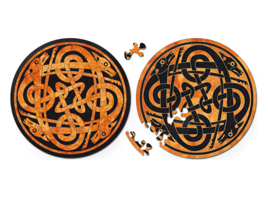 CURIOSI Oboustranné dřevěné puzzle Double: Pes 88 dílků