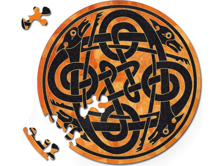 CURIOSI Oboustranné dřevěné puzzle Double: Pes 88 dílků