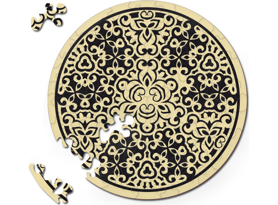 CURIOSI Oboustranné dřevěné puzzle Double: Písek 88 dílků