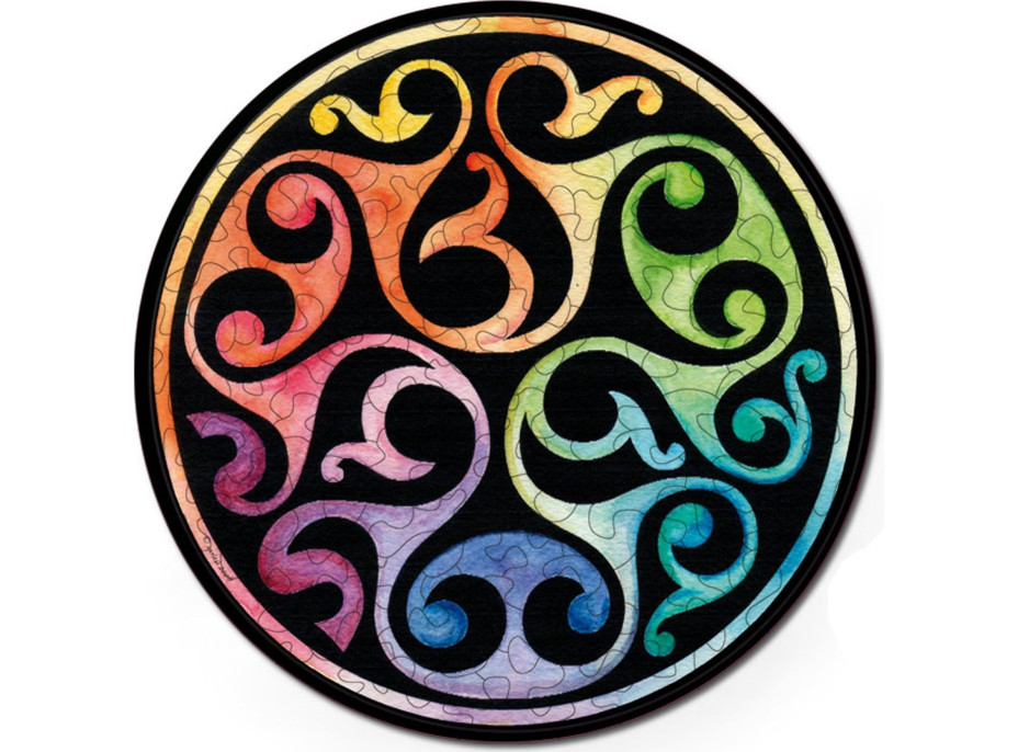 CURIOSI Oboustranné dřevěné puzzle Double: Pupeny 88 dílků