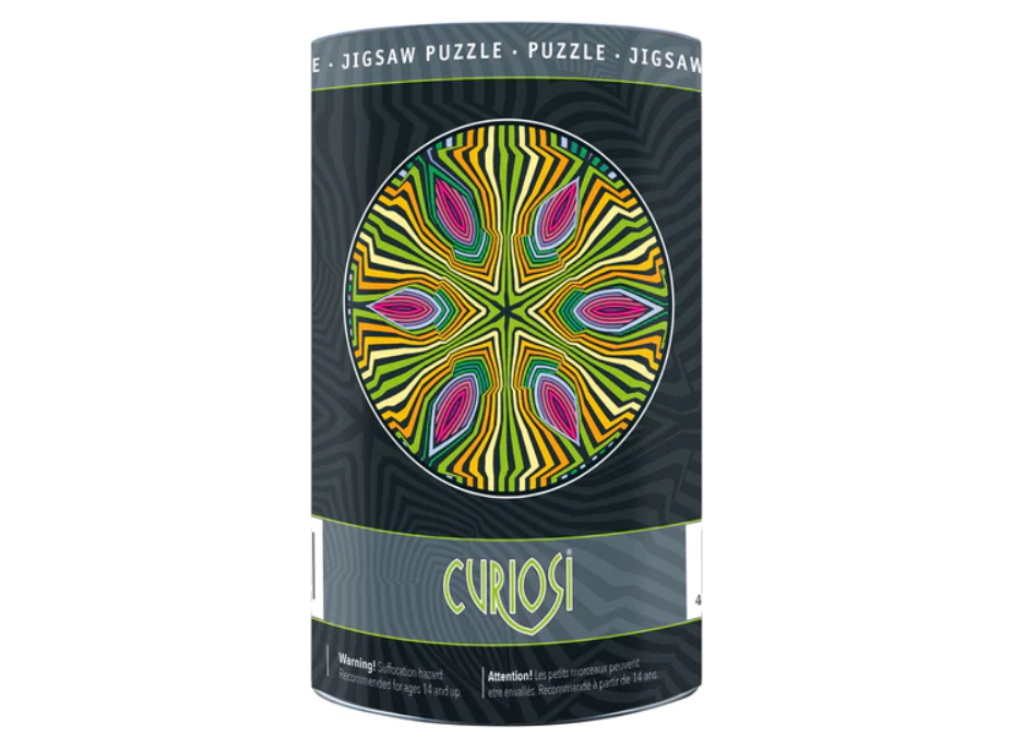 CURIOSI Oboustranné dřevěné puzzle Double: Hippie 88 dílků