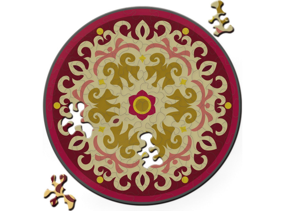 CURIOSI Oboustranné dřevěné puzzle Double: Růže 88 dílků