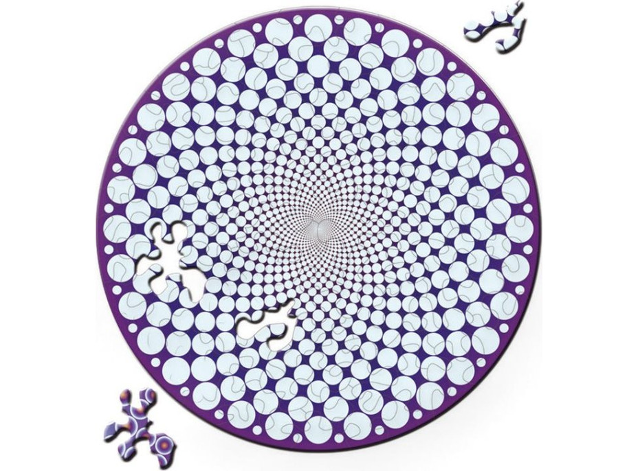 CURIOSI Oboustranné dřevěné puzzle Double: Body 88 dílků