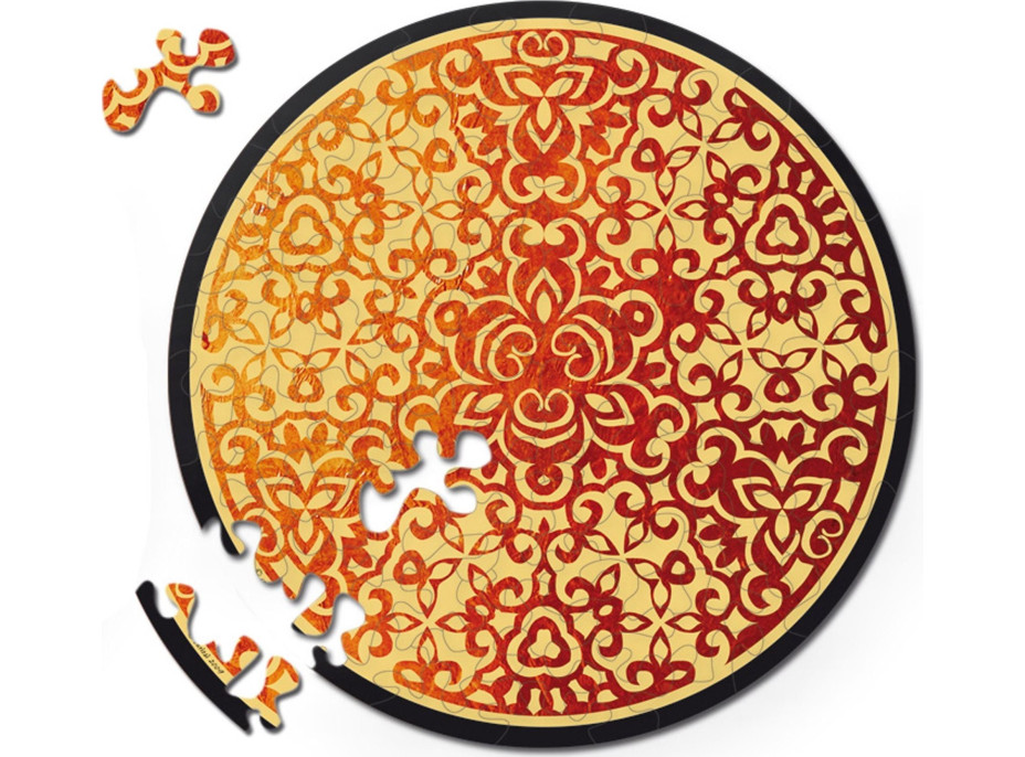 CURIOSI Oboustranné dřevěné puzzle Double: Oheň 88 dílků