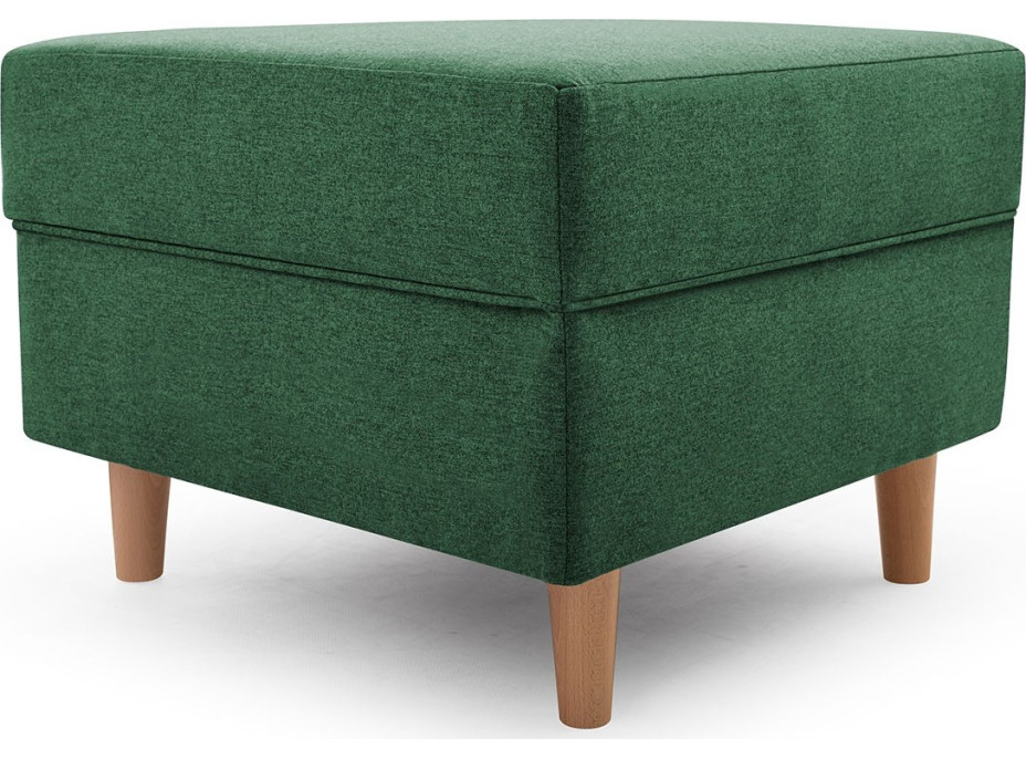 Taburet STYLE, tmavě zelený