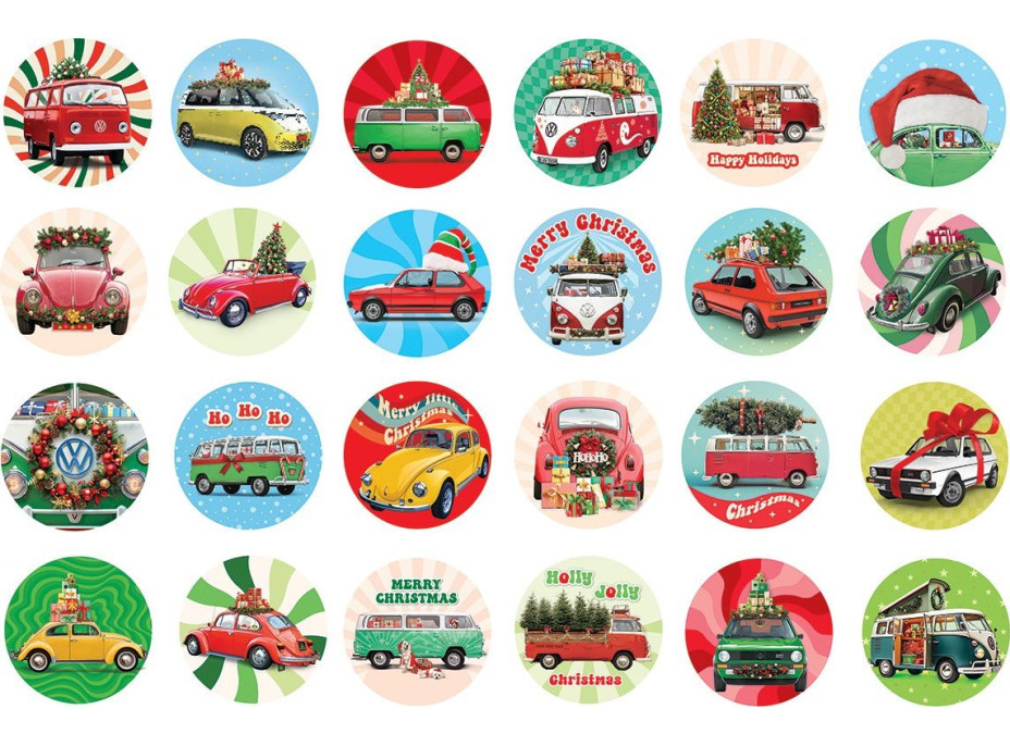 EUROGRAPHICS Puzzle Adventní kalendář: Volkswagen 24x50 dílků