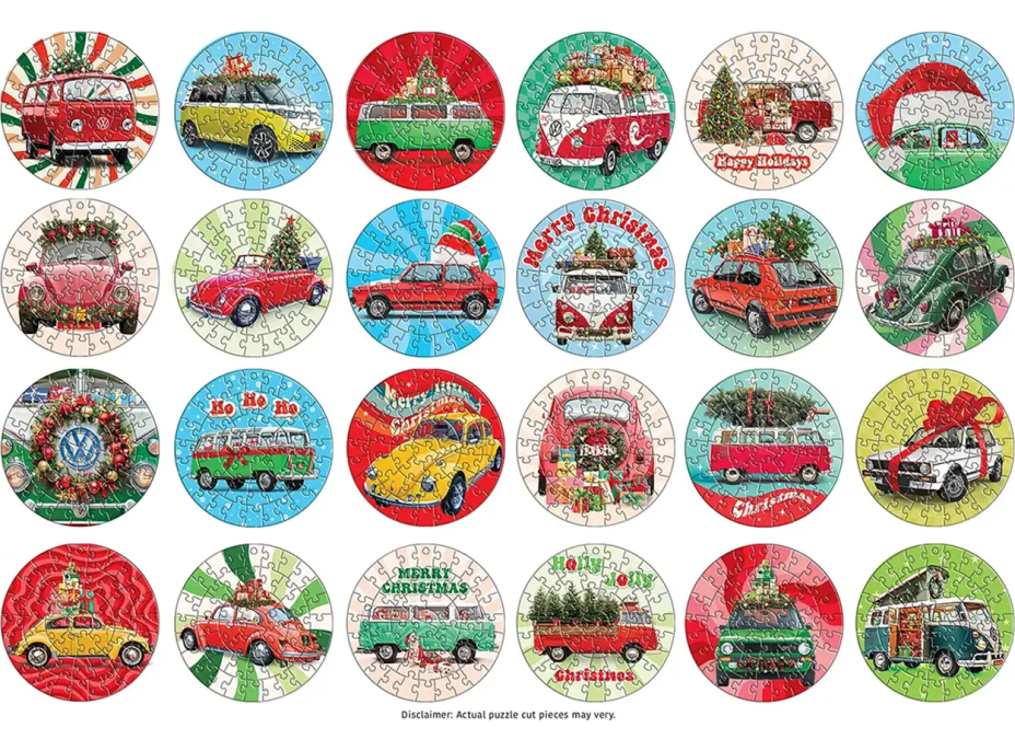 EUROGRAPHICS Puzzle Adventní kalendář: Volkswagen 24x50 dílků