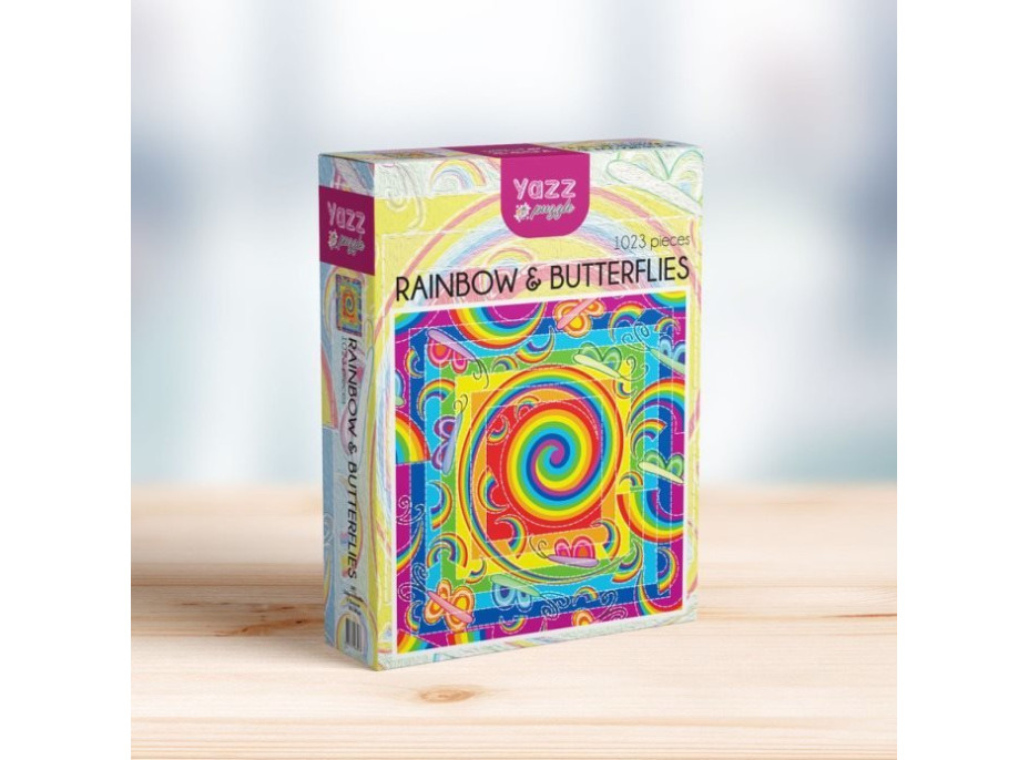 YAZZ Puzzle Duha a motýli 1023 dílků