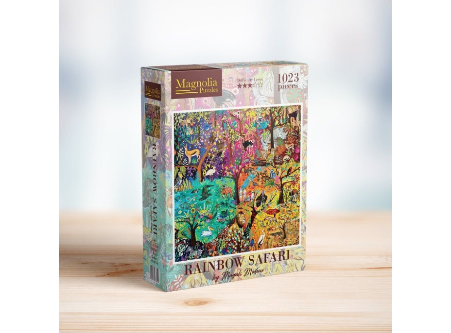 MAGNOLIA Puzzle Duhové safari 1023 dílků