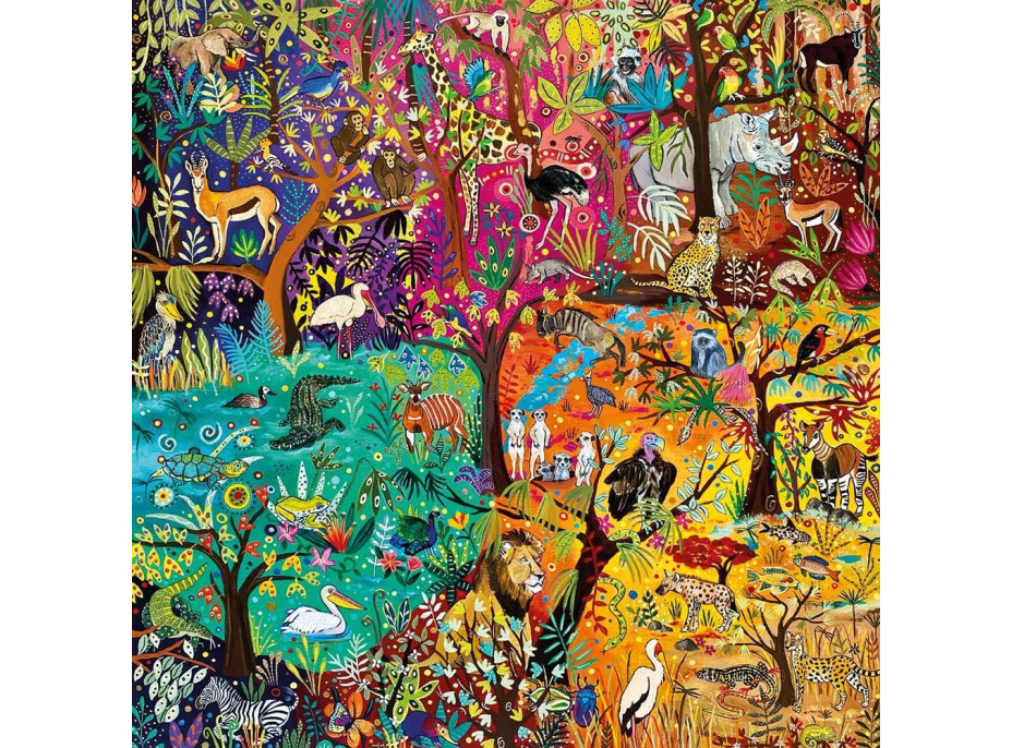 MAGNOLIA Puzzle Duhové safari 1023 dílků