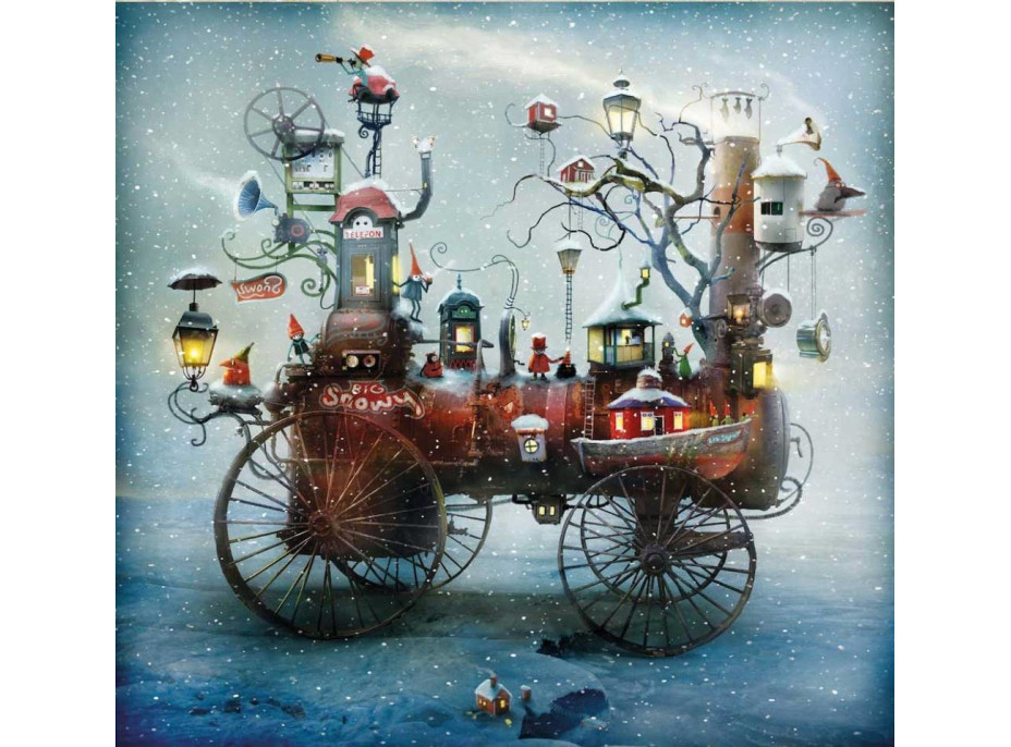 MAGNOLIA Puzzle Velká sněhová jízda 1023 dílků
