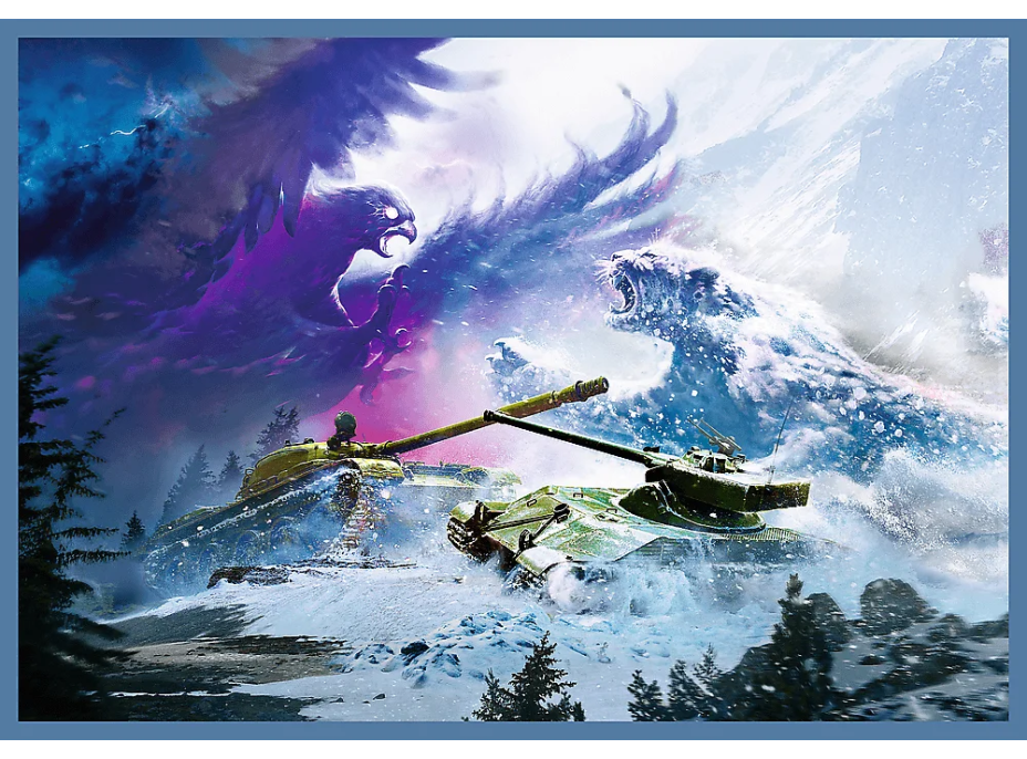 TREFL Puzzle World of Tanks: Velká bitva tanků 4x250 dílků