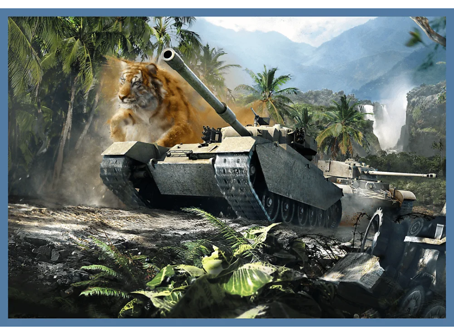 TREFL Puzzle World of Tanks: Velká bitva tanků 4x250 dílků