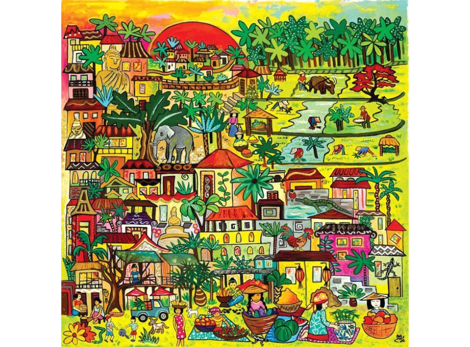 MAGNOLIA Puzzle Život v Asii 1023 dílků