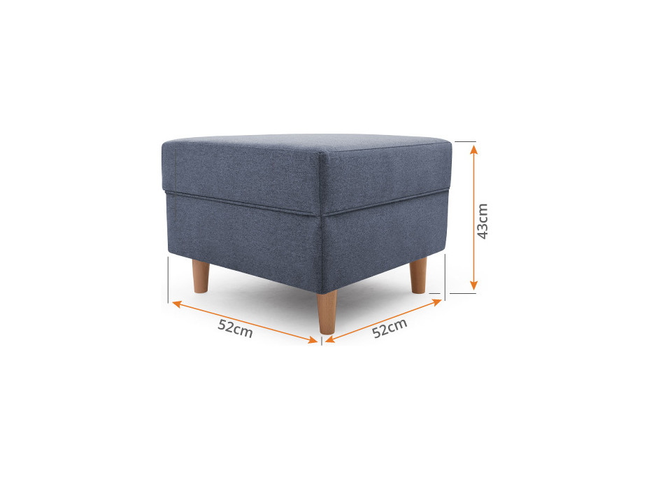 Taburet STYLE, tmavě zelený