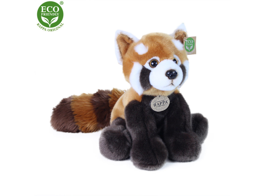 Rappa Plyšová panda červená stojící 28 cm ECO-FRIENDLY