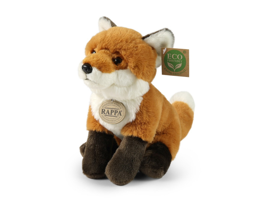 Rappa Plyšová liška sedící 23 cm SOFT COLLECTION, ECO-FRIENDLY