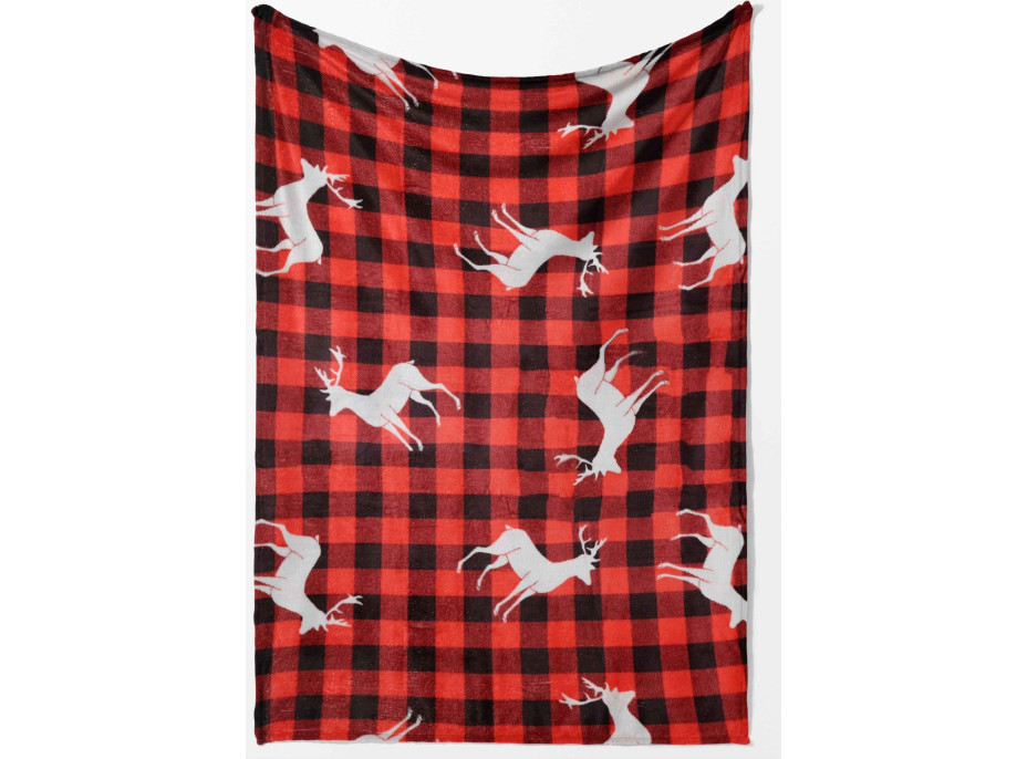 Vánoční sada COZY & NATALE - deka 150x200 cm + polštář Happy Holidays