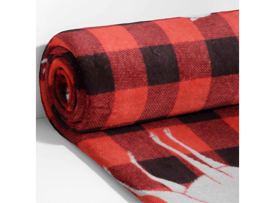 Vánoční sada COZY & NATALE - deka 150x200 cm + polštář Happy Holidays