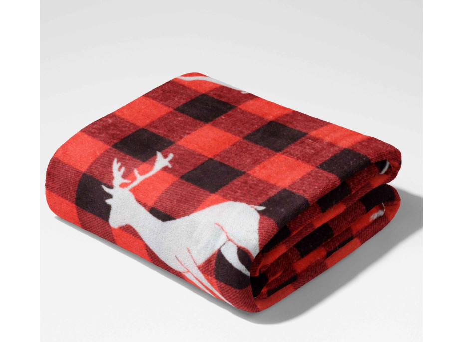 Vánoční sada COZY & NATALE - deka 150x200 cm + polštář Happy Holidays