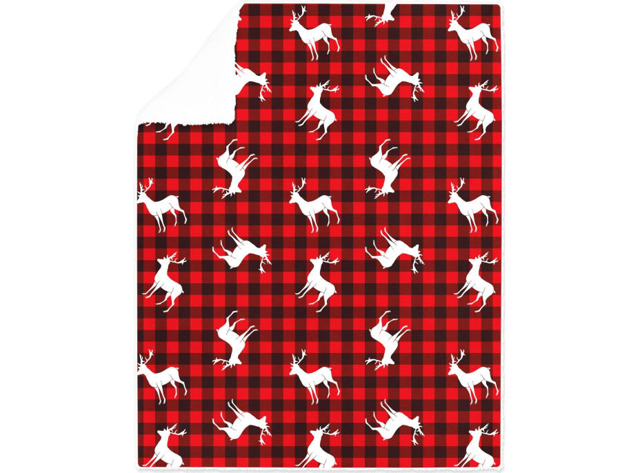 Vánoční sada COZY & NATALE - deka 150x200 cm + polštář Happy Holidays