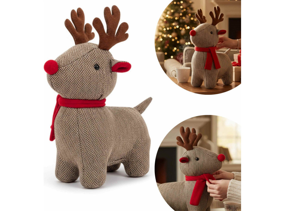 Zarážka do dveří JELEN - 24x20 cm - béžový