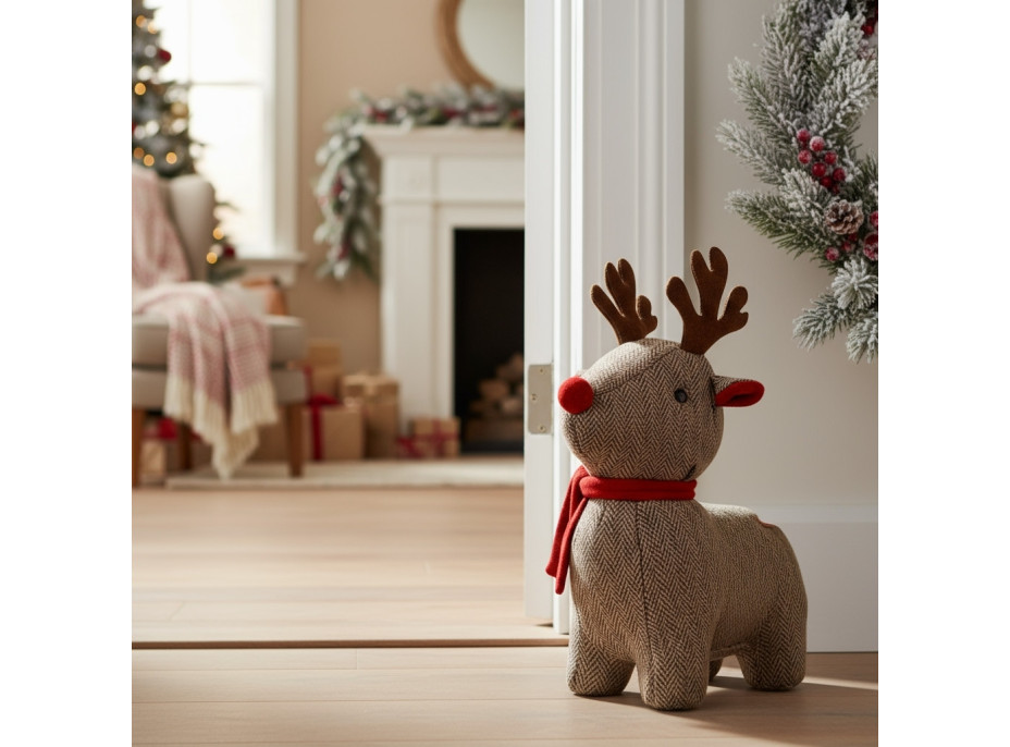 Zarážka do dveří JELEN - 24x20 cm - béžový