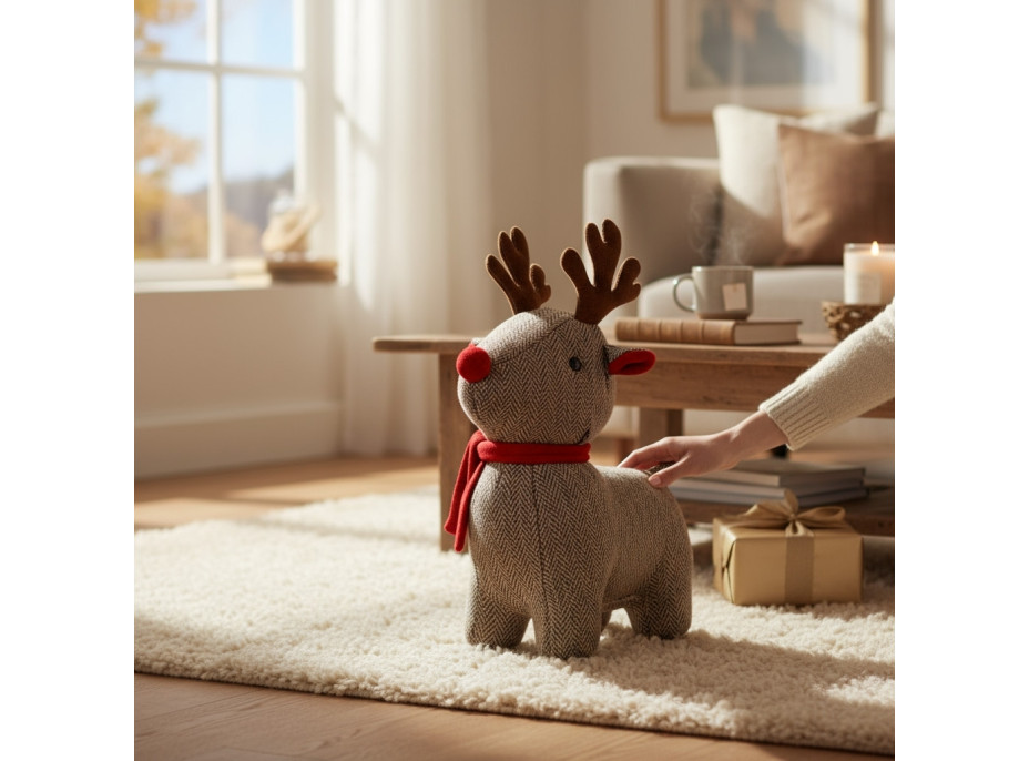 Zarážka do dveří JELEN - 24x20 cm - béžový